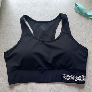 Reebok Black Sports Bra. SIZE: XL
